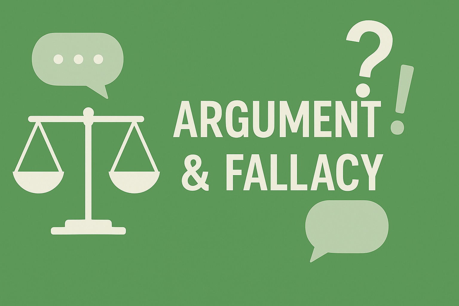 Arguments and Fallacies